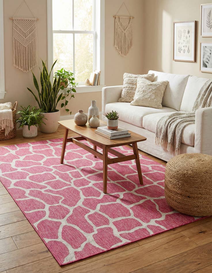 Detail image of 5' 3 x 8' Easy-Clean Safari Indoor / Outdoor Rug