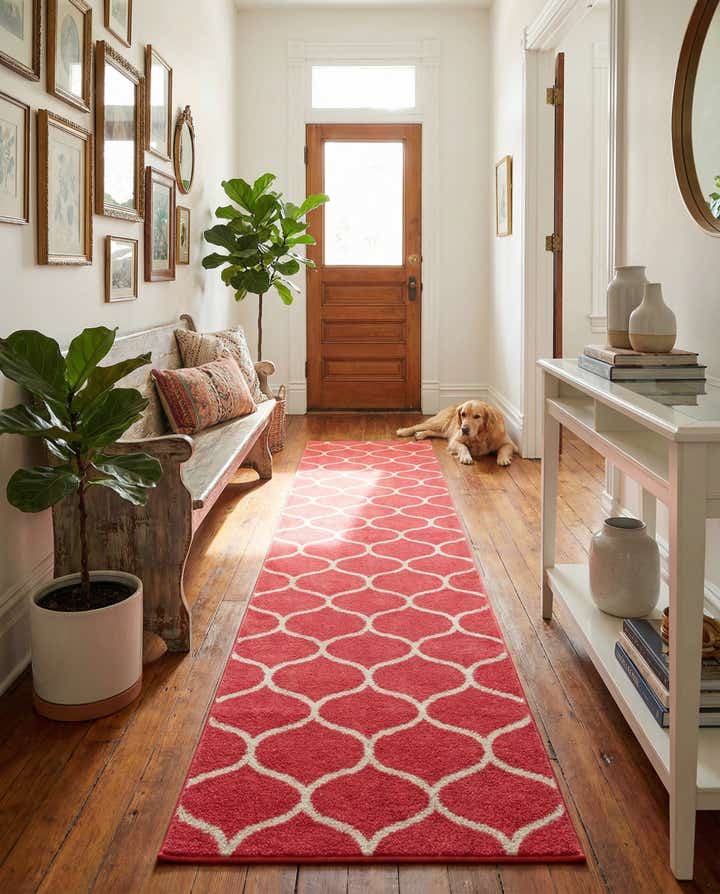2' x 8' 8 Lattice Frieze Runner Rug