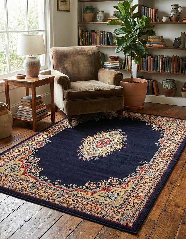 Detail image of 4' x 6' Mashad Design Rug