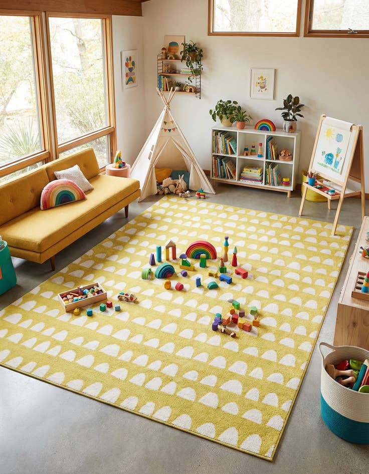 Detail image of 7' 10 x 10' Whimsy Kids Rug