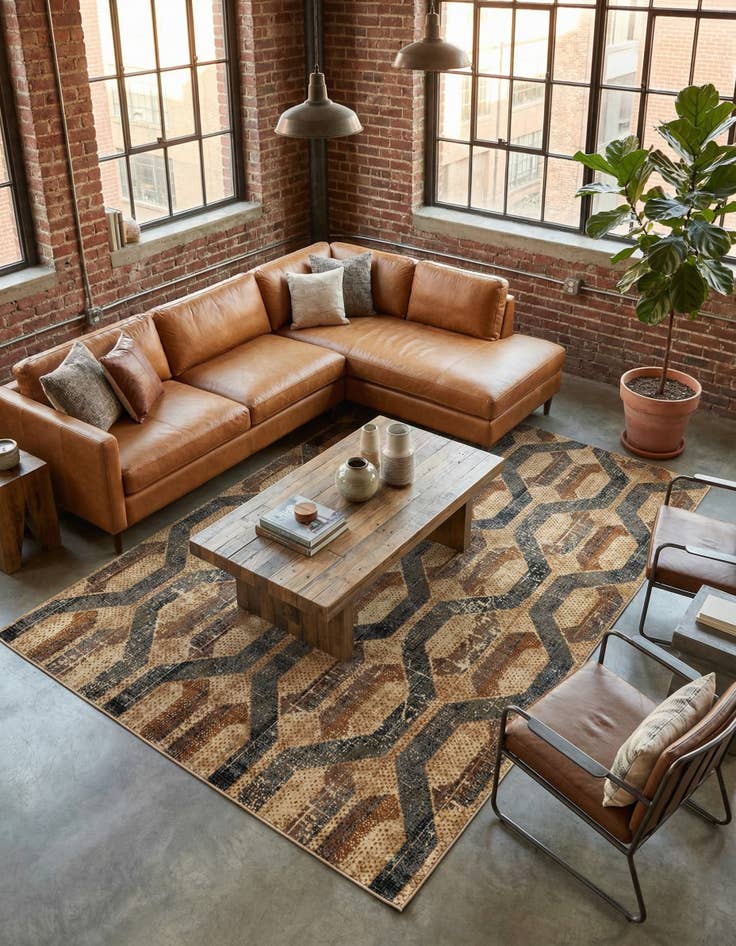 Detail image of 10' x 14' Saturn Rug