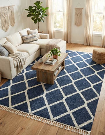Blue Boho Rug