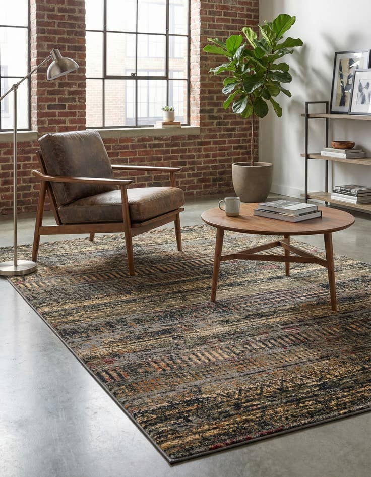 Detail image of 5' 3 x 8' Saturn Rug