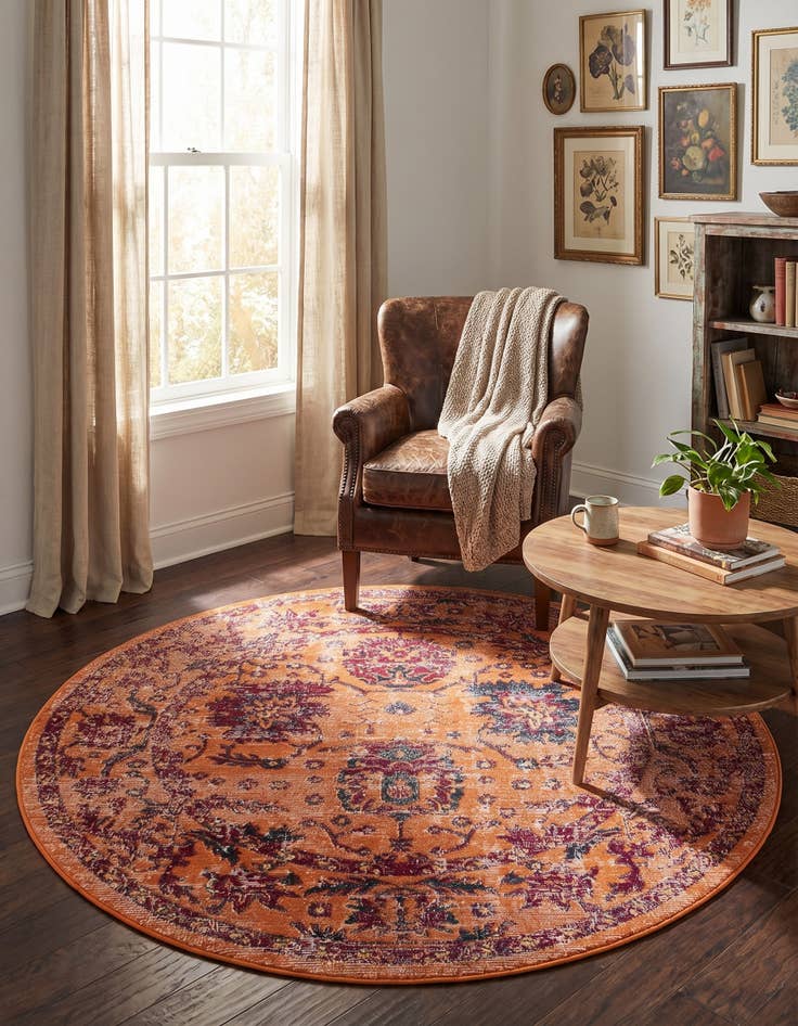 Detail image of 5' 3 x 5' 3 Lucerne Round Rug