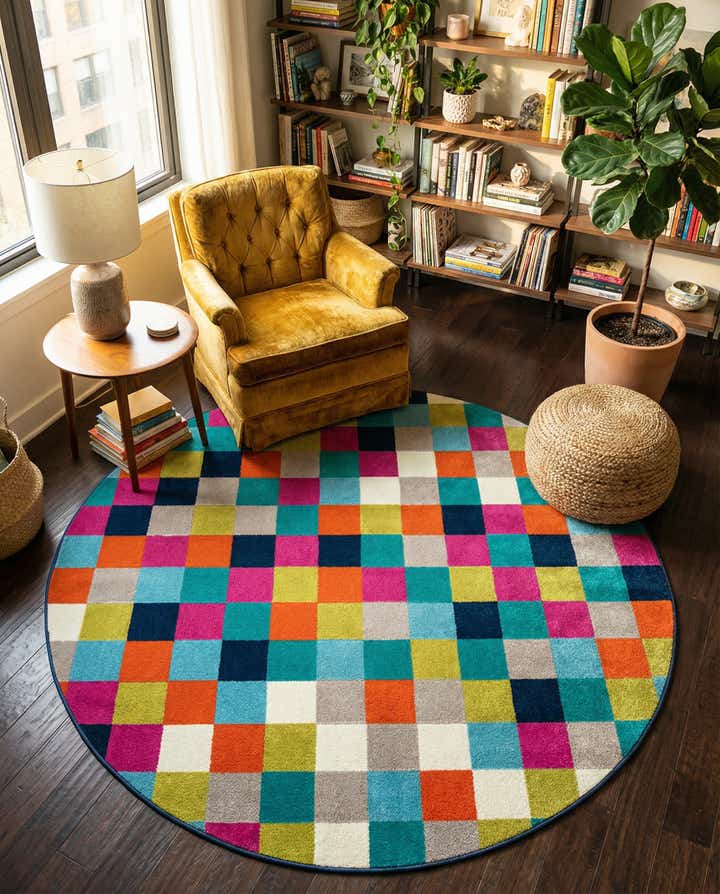 5' 3 x 5' 3 Azalea Round Rug