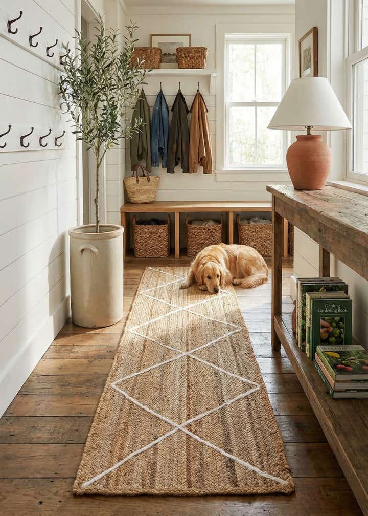 2' 2 x 8' 2 Handmade Braided Jute Runner Rug