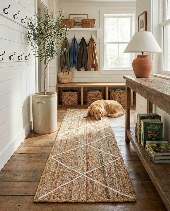 2' 2 x 8' 2 Handmade Braided Jute Runner Rug