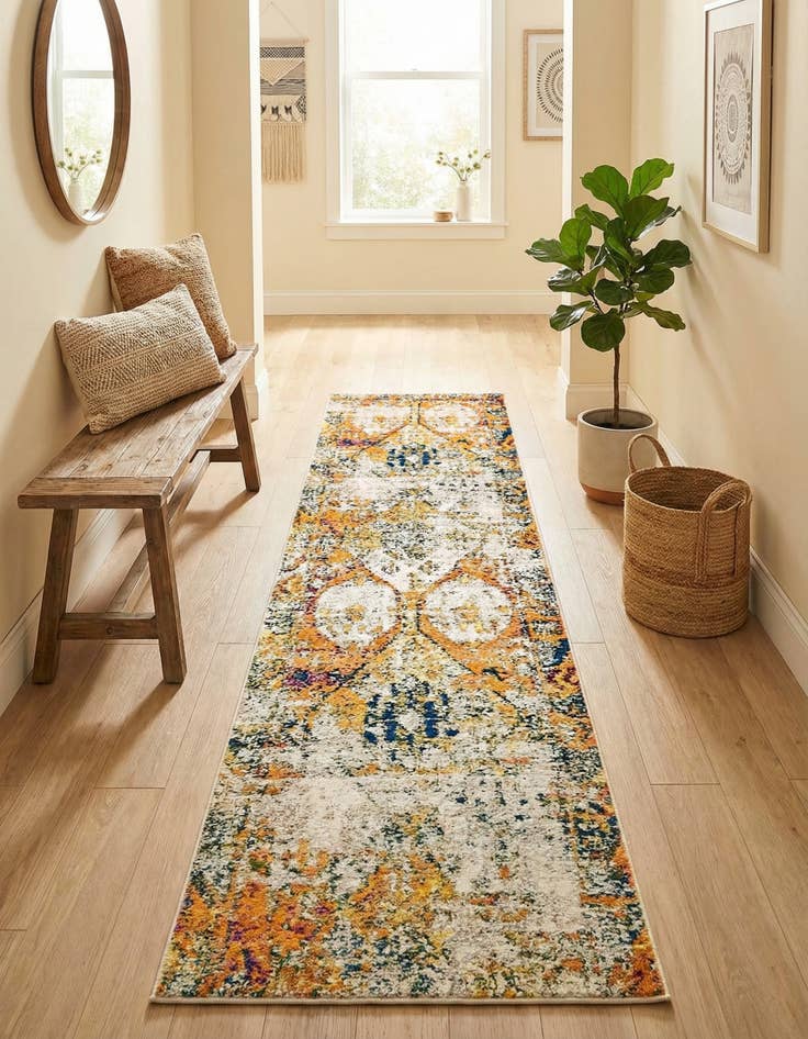 Detail image of 2' 7 x 10'  Washable Alta Runner Rug