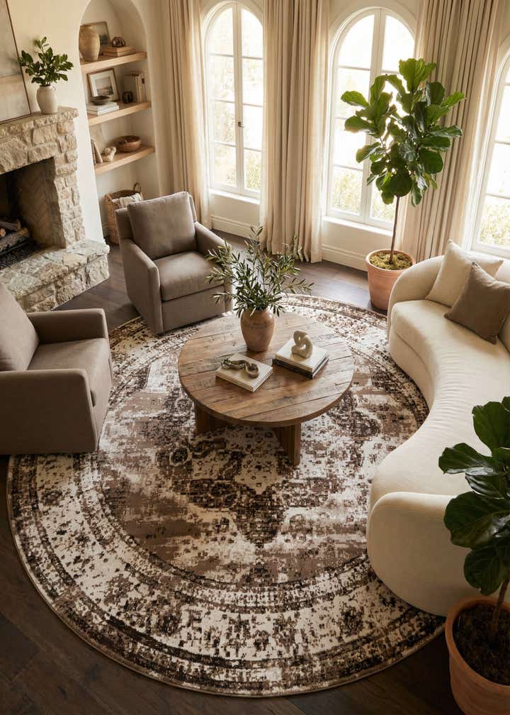 13' x 13' Monte Carlo Round Rug