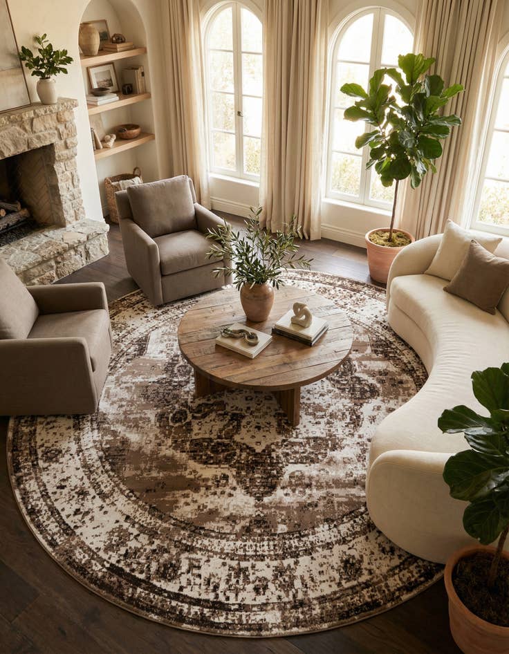 Detail image of 13' x 13' Monte Carlo Round Rug
