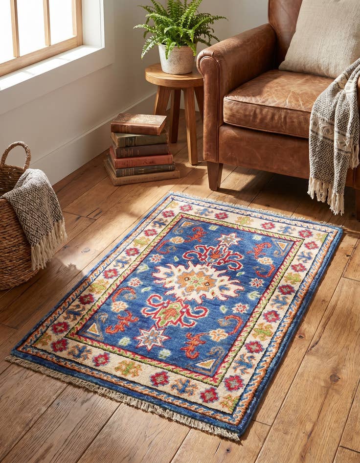 Detail image of 1' 10 x 2' 10 Hand Knotted Kazak Rug
