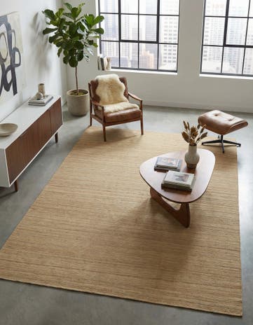 6' 10 x 9' 3 Hand Woven Kilim Modern Wool Rug