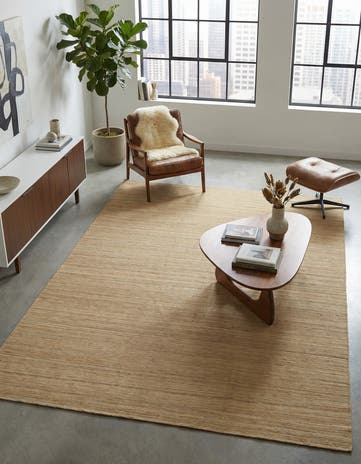 6' 10 x 9' 3 Hand Woven Kilim Modern Wool Rug