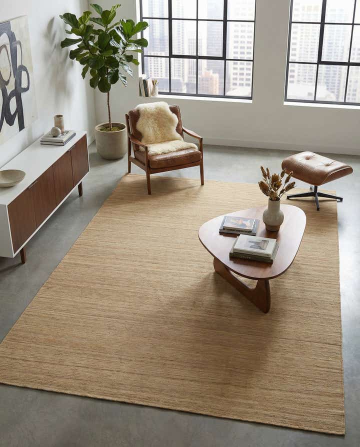 6' 10 x 9' 3 Hand Woven Kilim Modern Wool Rug