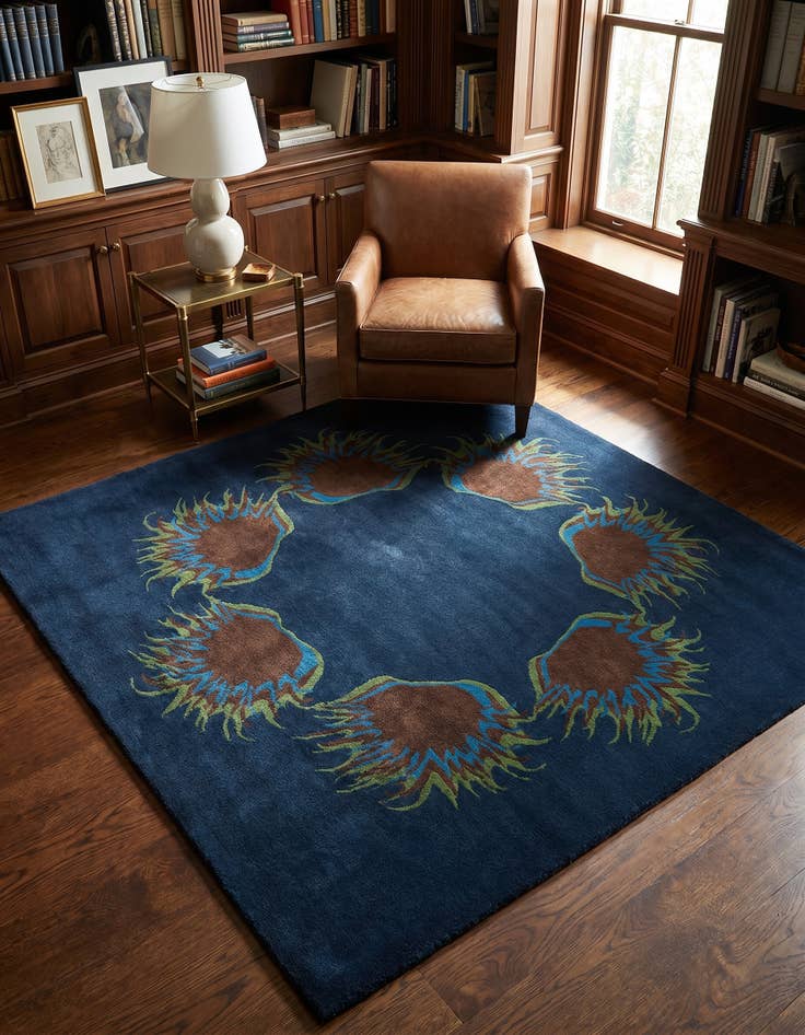 Detail image of 7' 6 x 7' 7 Agra Square Rug