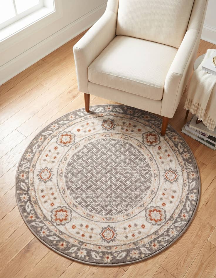 Detail image of 3' x 3' Charlotte Round Rug