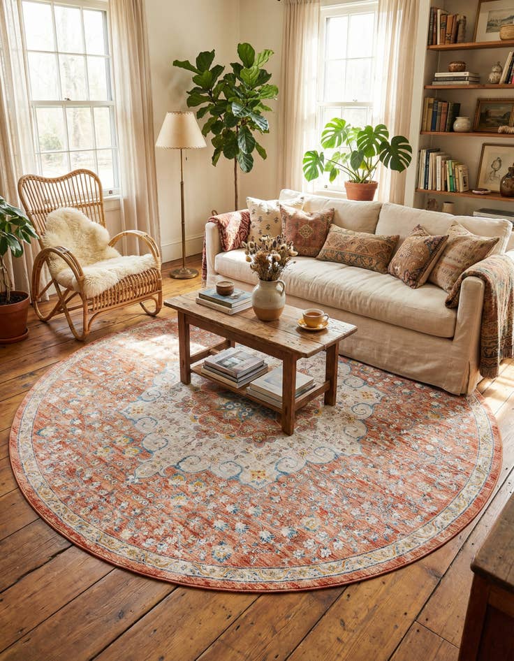 Detail image of 10' 2 x 10' 2 Newport Round Rug