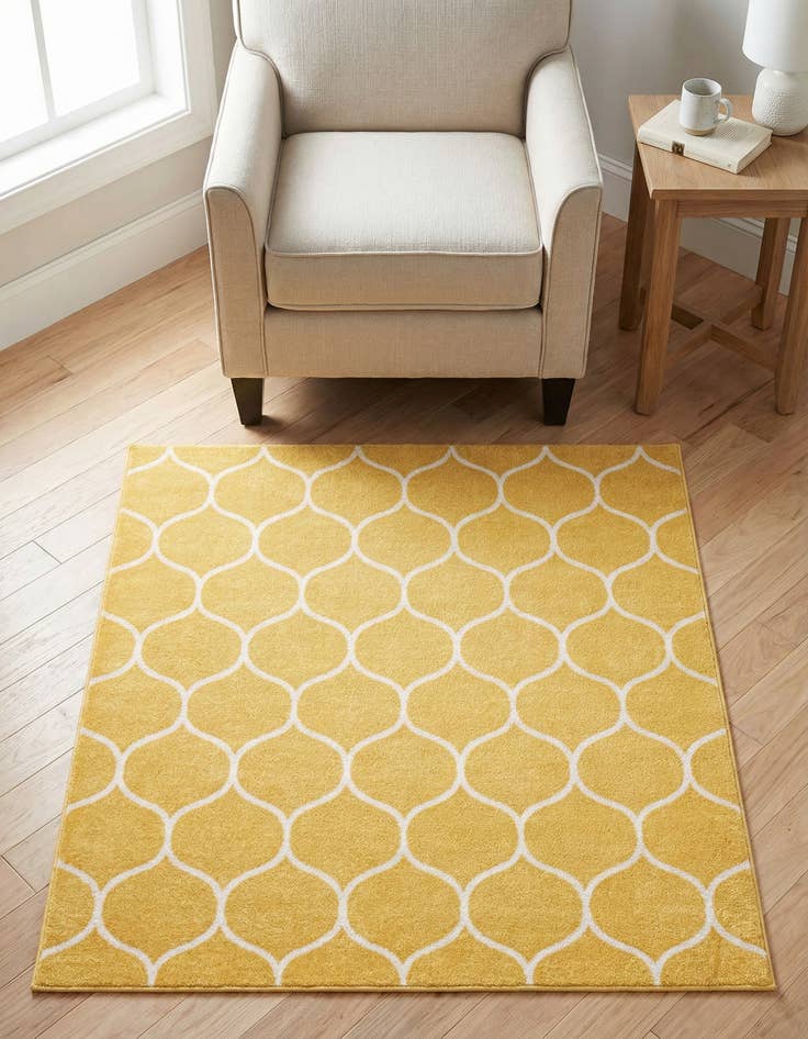 Detail image of 3' x 3' Trellis Frieze Square Rug