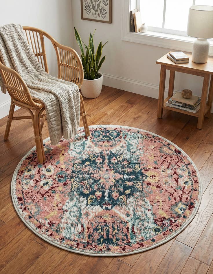 Detail image of 3' 3 x 3' 3 Charleston Round Rug