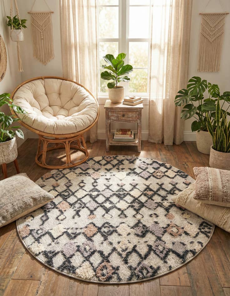 Detail image of 4' x 4' Cherokee Round Rug