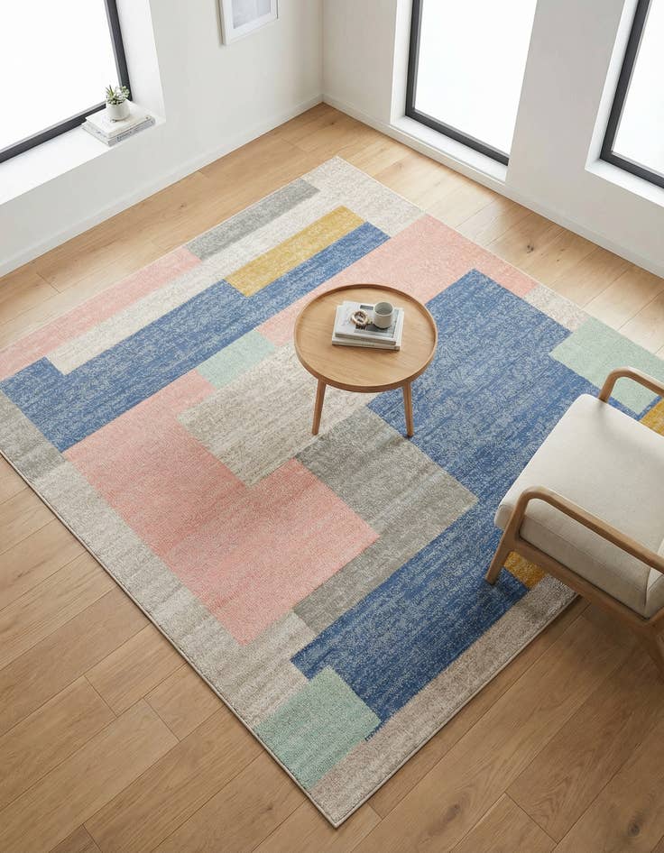 Detail image of 6' x 6' Lotus Square Rug