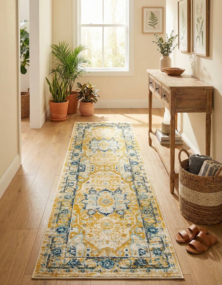 Detail image of 2' 7 x 10' Madeline Vintage Runner Rug