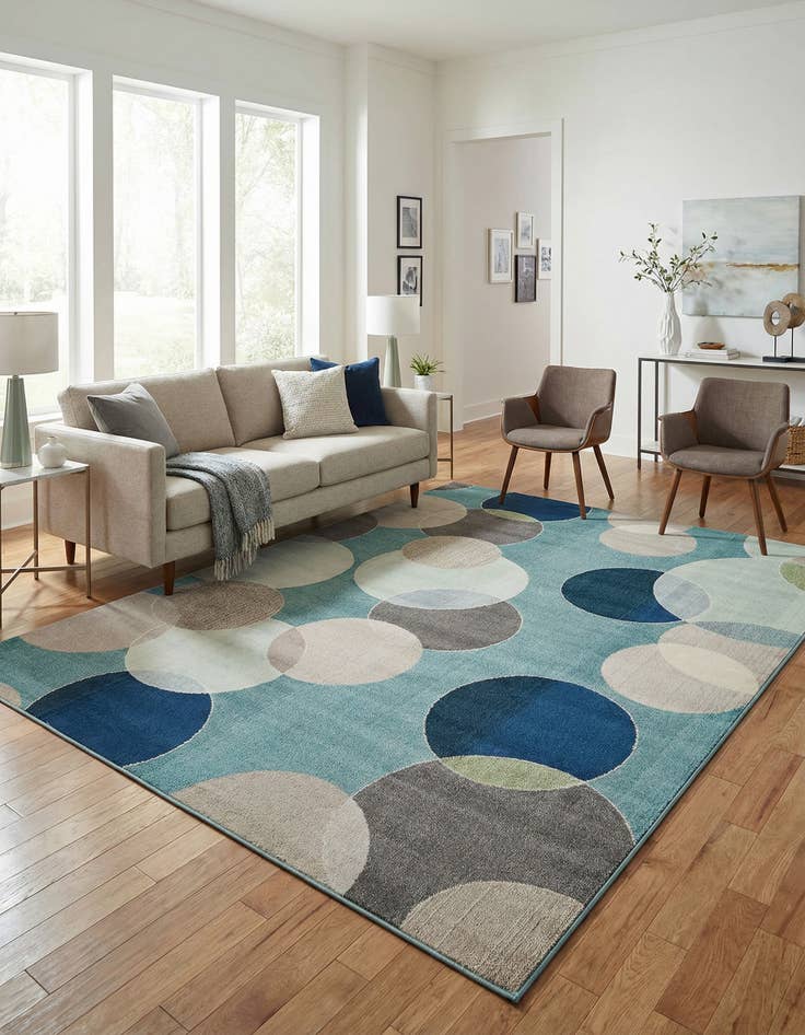 Detail image of 9' x 12' 2 Washable Theia Rug