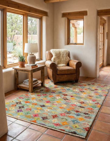 4' 4 x 6' 2 Hand Knotted Balouch Wool Rug
