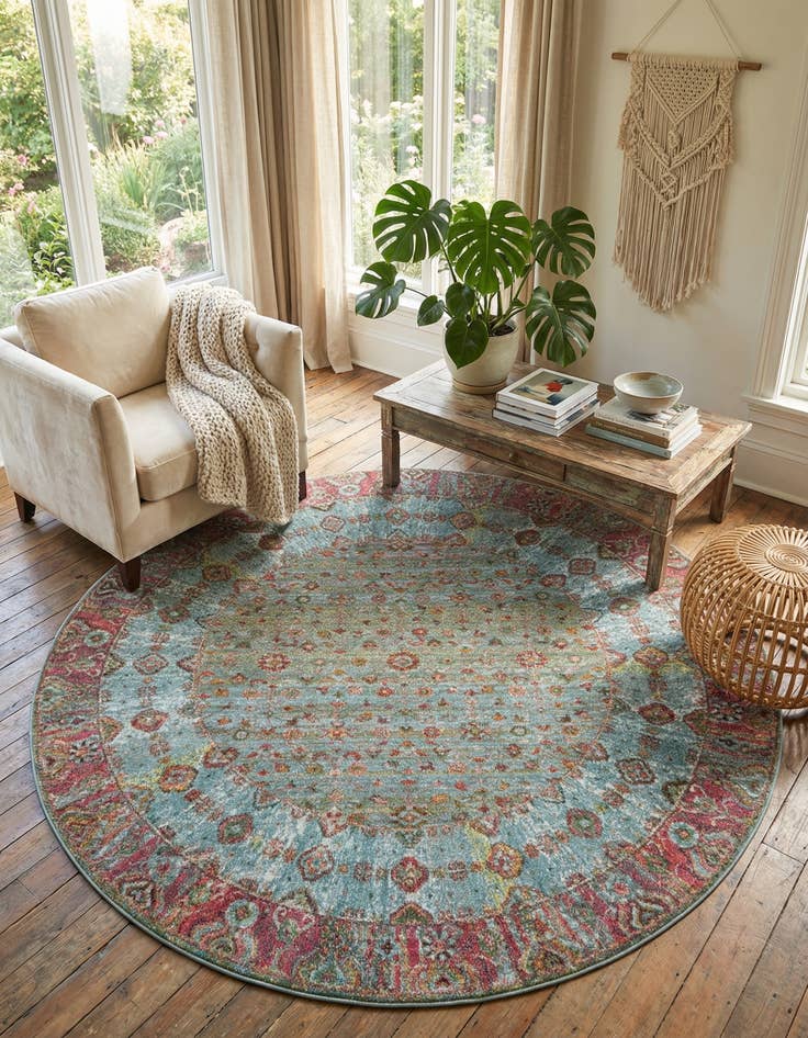 Detail image of 8' x 8' Santiago Round Rug