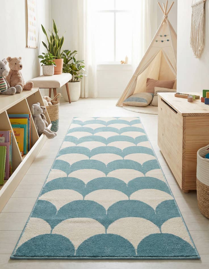 Detail image of 2' x 6' Whimsy Kids Runner Rug