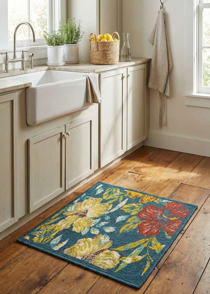 2' x 3' Easy-Clean Coastal Indoor / Outdoor Rug