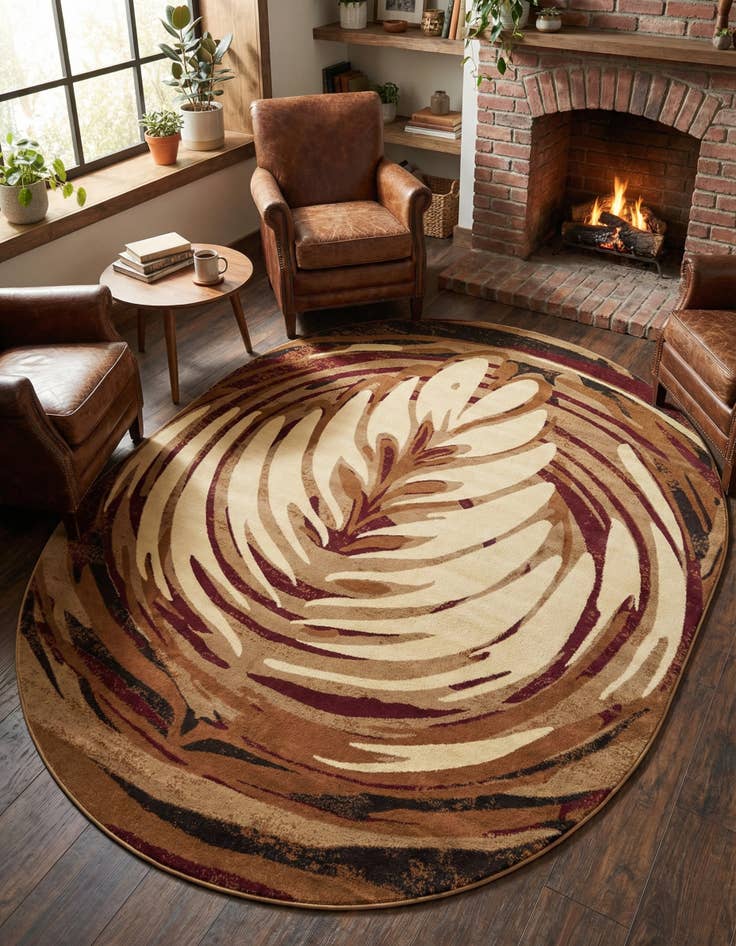 Detail image of 7' 10 x 10' Cafe Oval Rug