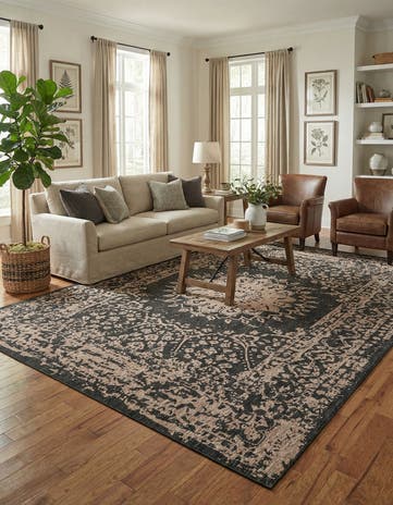 10' x 14' Easy-Clean Traditional Indoor / Outdoor Rug