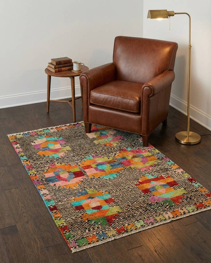 Detail image of 2' 8 x 4' 2 Hand Woven Balouch Wool Rug