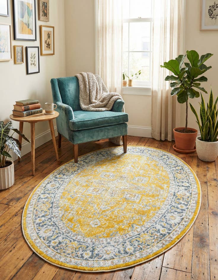 Detail image of 3' 3 x 5' 3 Santiago Oval Rug