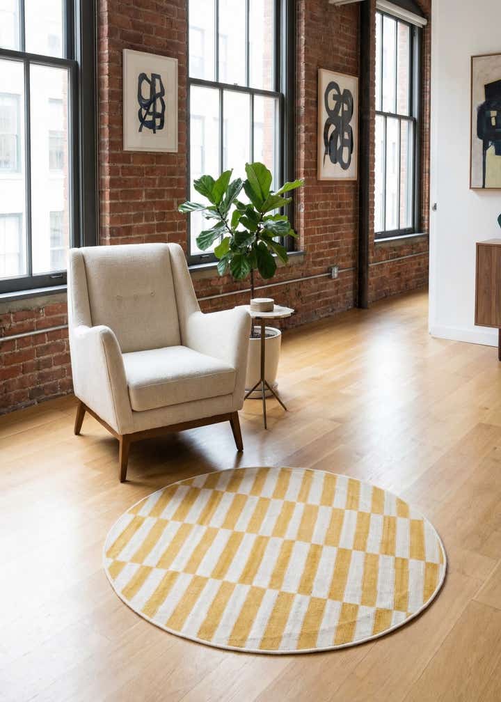 3' 7 x 3' 7 Tribeca Round Rug