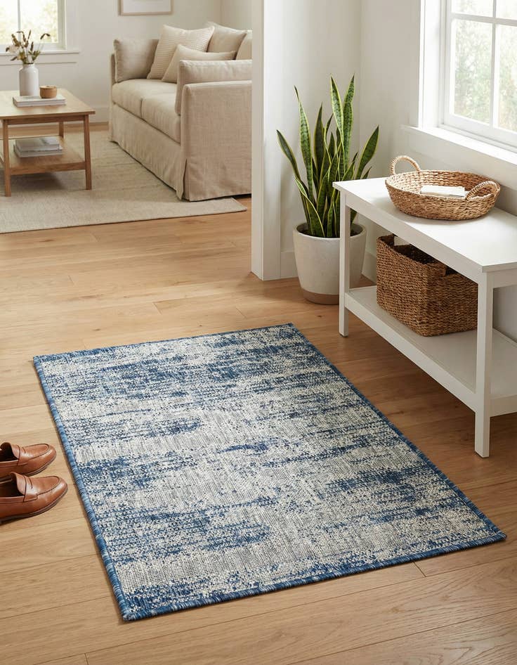 Detail image of 2' x 3' Easy-Clean Modern Indoor / Outdoor Rug