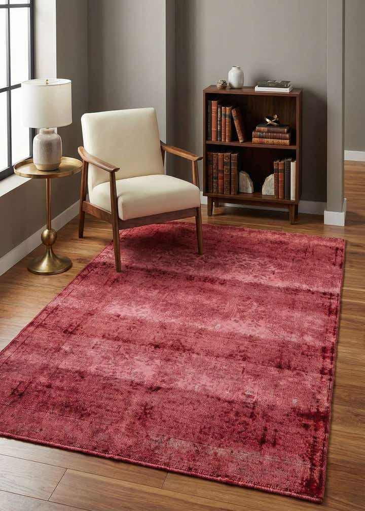 4' x 6' 8 Hand Knotted Ultra Vintage Persian Wool Rug