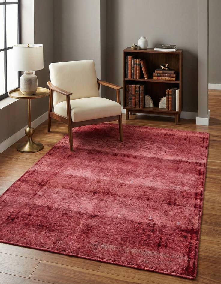 Detail image of 4' x 6' 8 Hand Knotted Ultra Vintage Persian Wool Rug