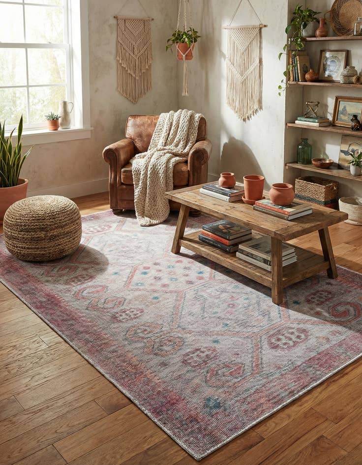 Detail image of 5' 3 x 8'  Washable Sisu Rug