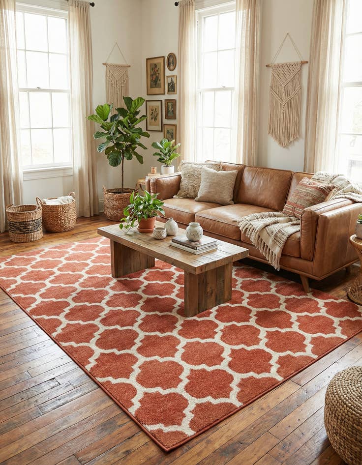 Detail image of  7' x 10' Lattice Rug