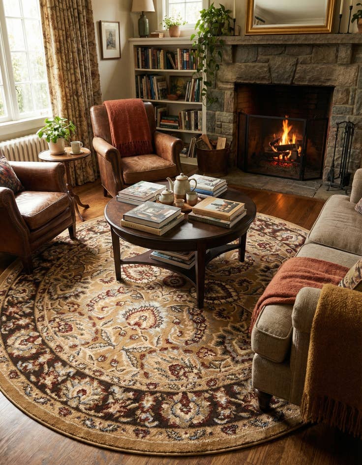 Detail image of  6' x 6' Aditi Round Rug