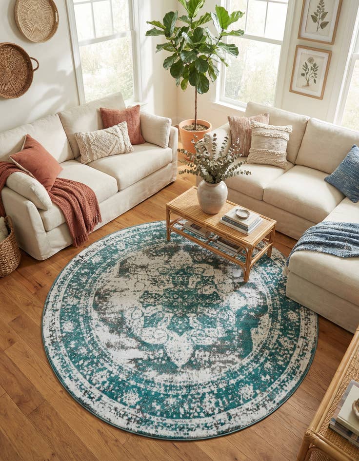 Detail image of 7' x 7' Monaco Round Rug
