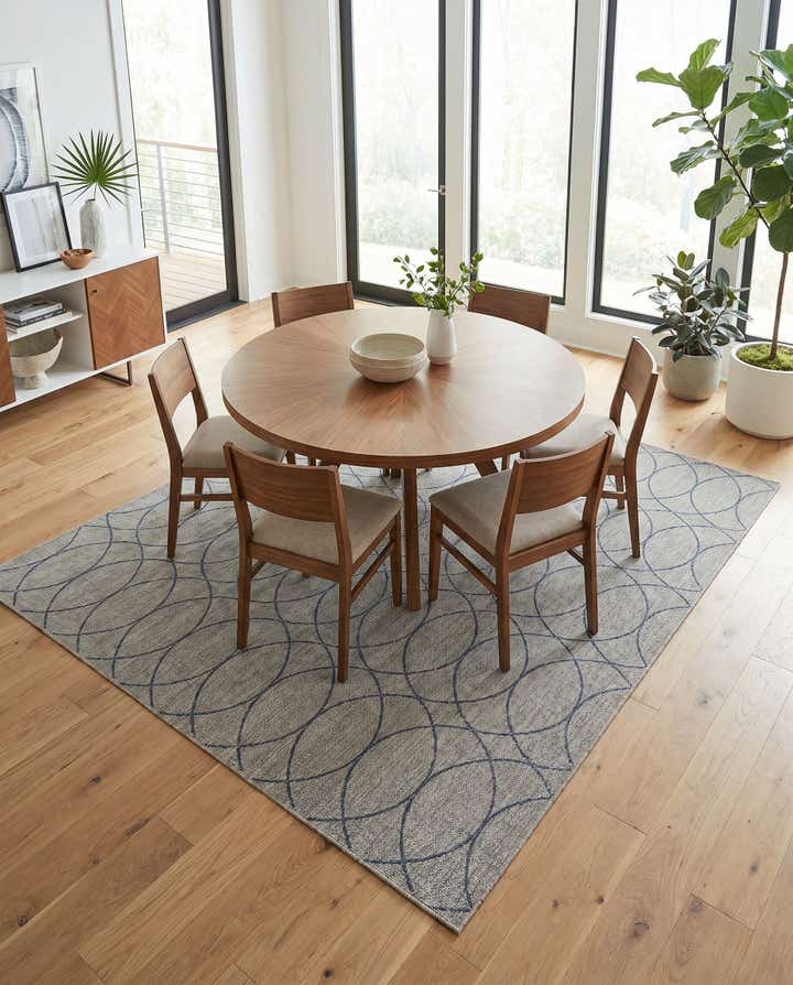 10' x 10' Easy-Clean Trellis Indoor / Outdoor Square Rug