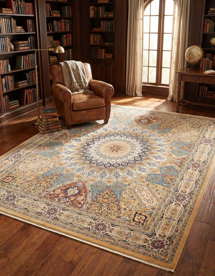 Detail image of 10' x 13' Nain Design Rug