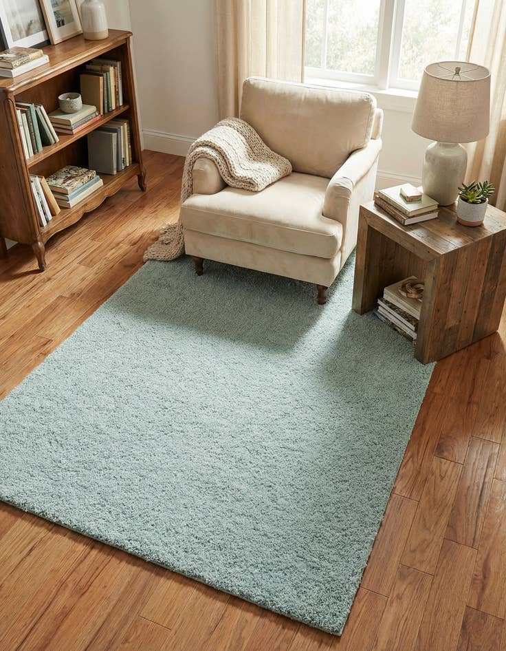 Detail image of 5' 3 x 8' Soft Solid Shag Rug