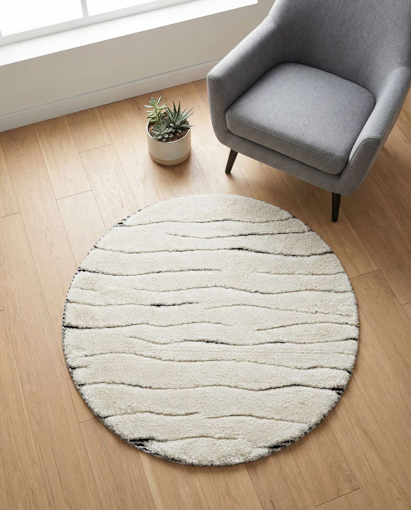 3' x 3' Prismatic Round Rug