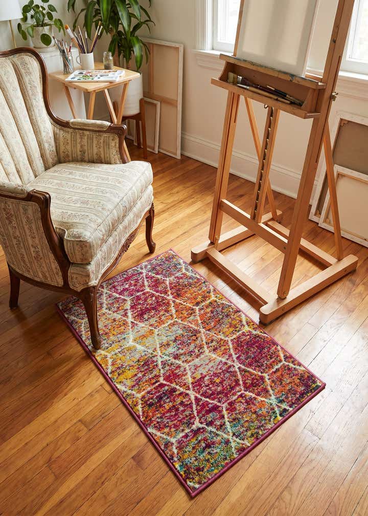 2' x 3' Lattice Frieze Rug