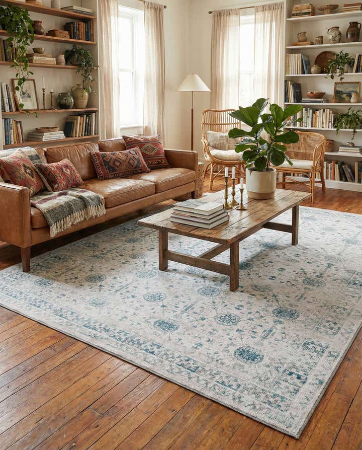 7' 6 x 10' 6 Washable Timeless Rug