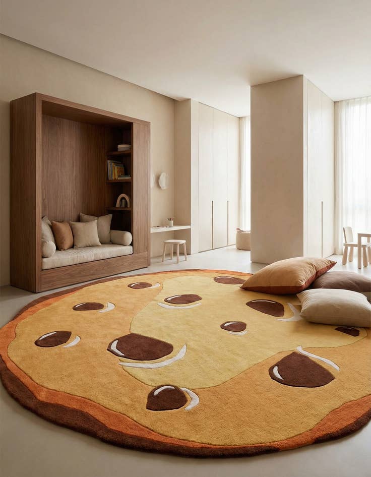 Detail image of 7' 10 x 7' 10 Playtime Kids Wool Freeform Rug